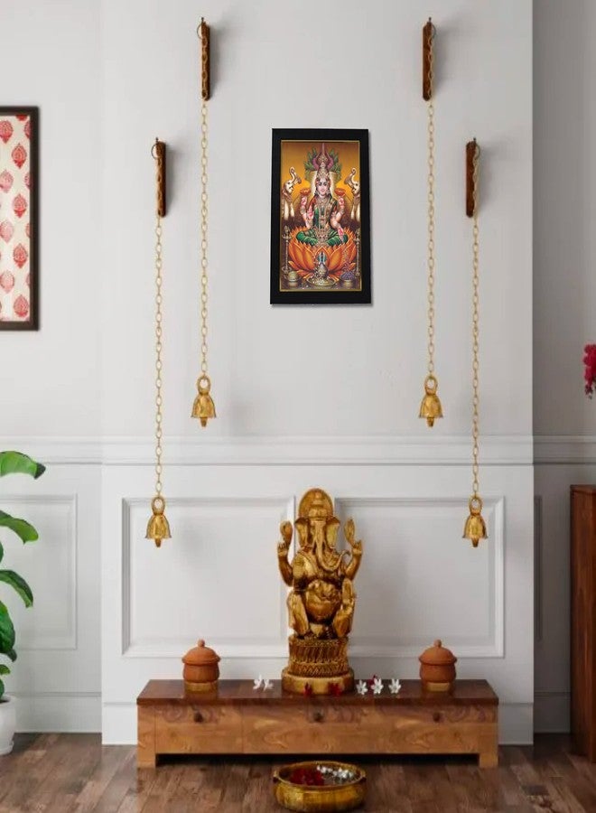 101Temples 101 Temples - Divinity Eternity Spirituality Vara Maha Lakshmi Photo Frame for Pooja Room with Wall Hook, 1 Piece | 10” x 13”, Matt Finish - Image 4